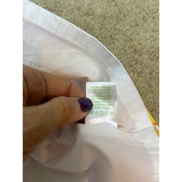 Lilly Pulitzer Women's A-Line Citrus & Sunshine Patchwork Skirt Cotton Pockets 4 - Picture 10 of 11